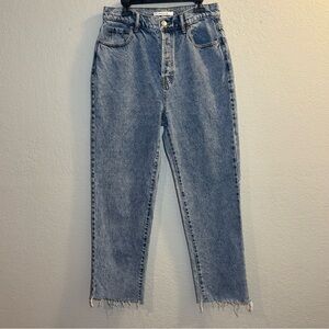 PacSun 5-Button Closure Acid Wash High Rise Raw Hem Jeans Size-27